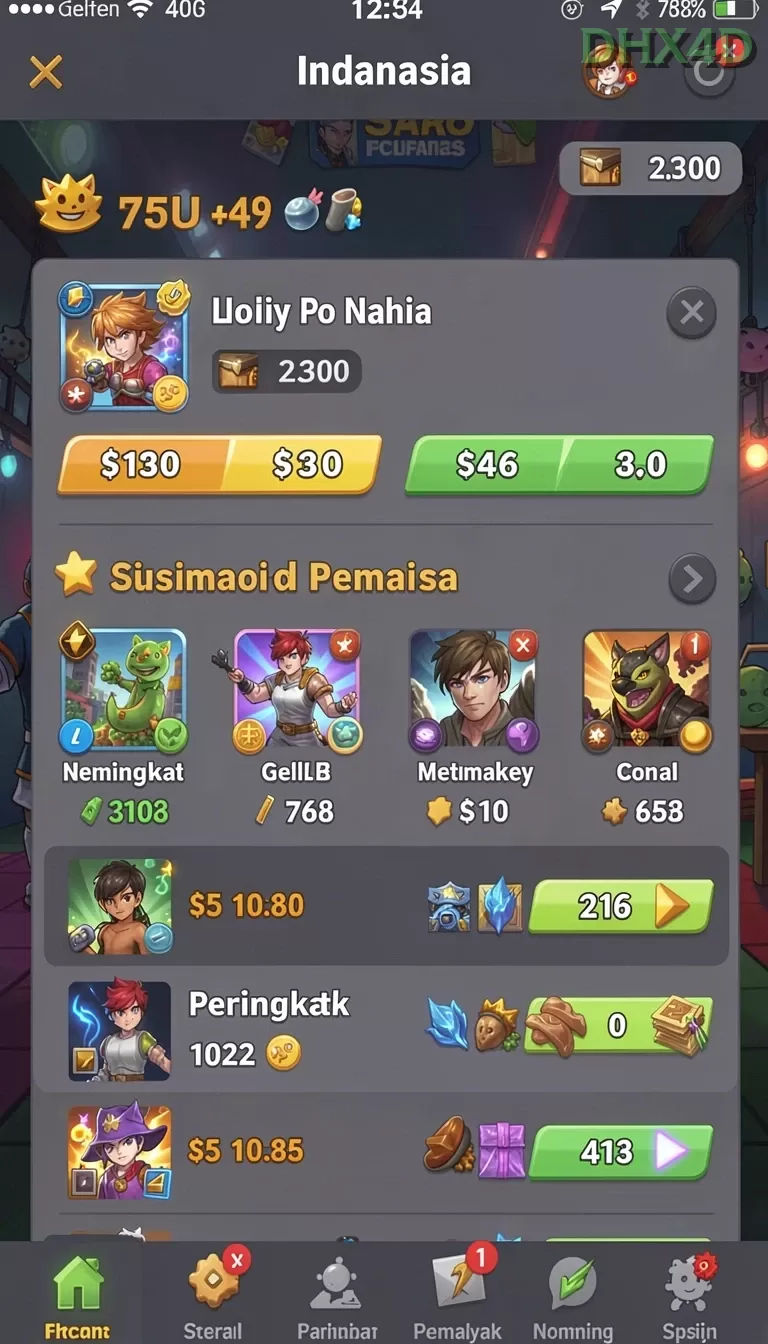 Cuplikan layar 7METER — pengaturan akun