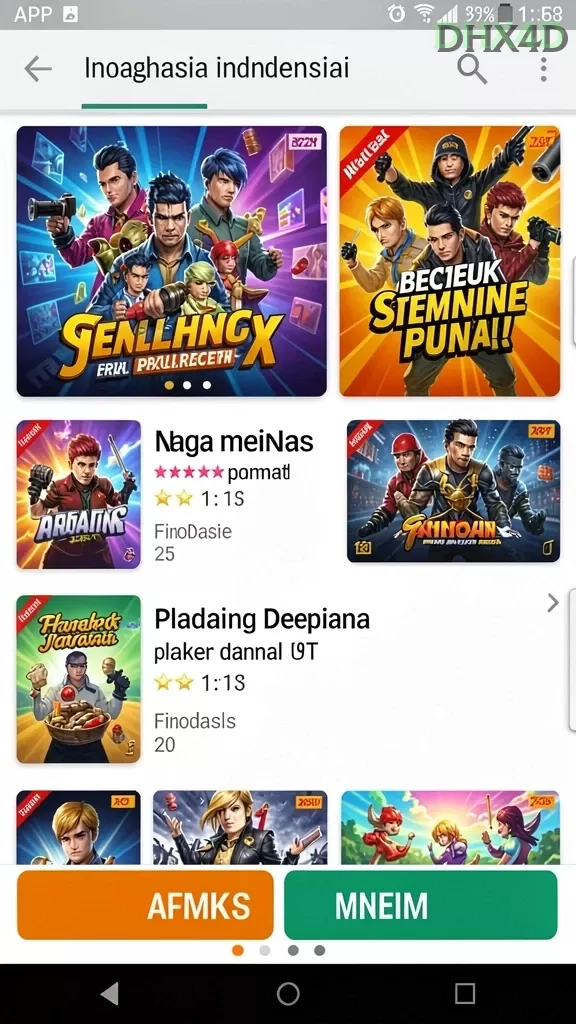 Cuplikan layar 77RL — halaman utama