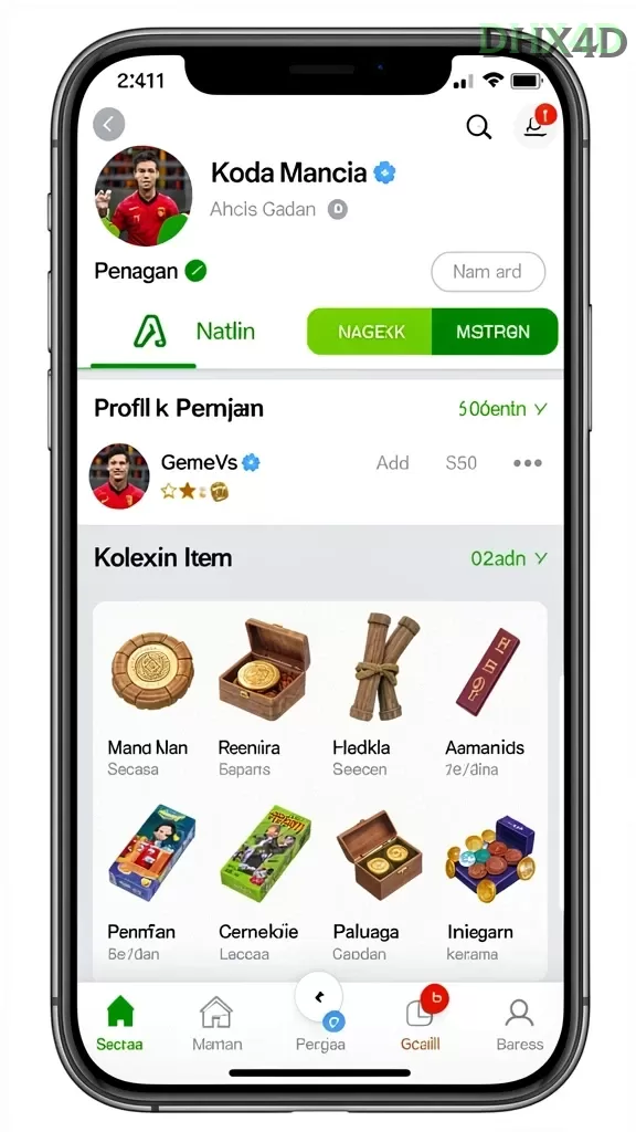 Cuplikan layar JUARA666 — pengaturan akun