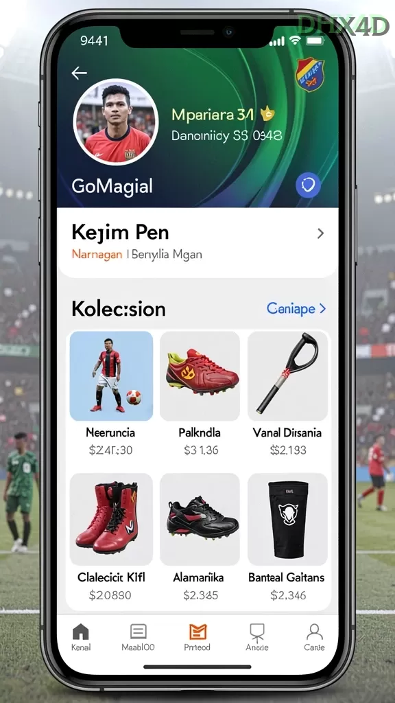 Cuplikan layar V988 — aktivitas